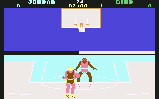 Jordan Vs Bird: One On One screenshot 4 for Commodore 64